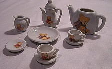 Childs Cute Miniature Bear Tea Set