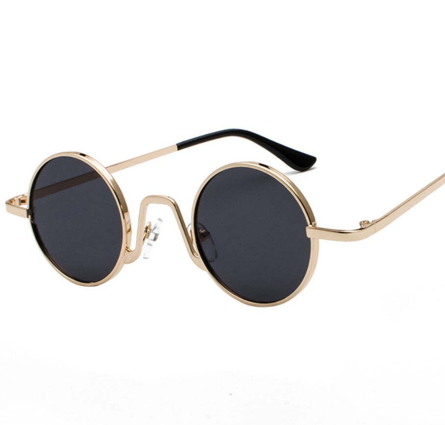 Sunglasses round frame mirror