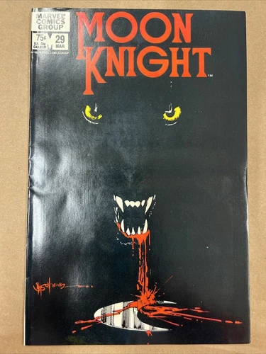 Moon Knight #29, VF+ 8.5, Werewolf By Night; Bill Sienkiewicz Cover and Art