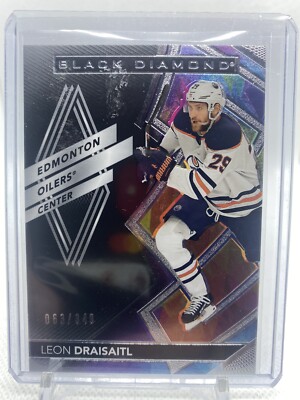 LEON DRAISAITL 2020-21 UD Black Diamond   Base /349   OILERS