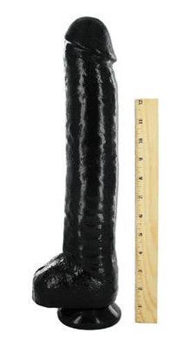 Master Series The Black Destroyer 16.5" Dildo Huge Realistic Cock Anal Large - Picture 2 of 2