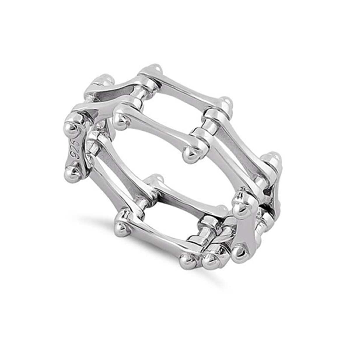 925 Sterling Silver Motorcycle Chain Ring A lovely Christmas Gift