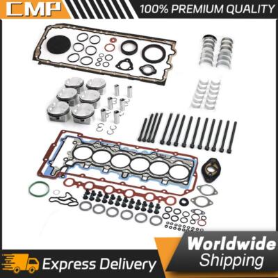 N52 3.0L Engine Overhaul Rebuild Kit 10.7:1 For BMW 128i 330i E60 E83 E84 E89