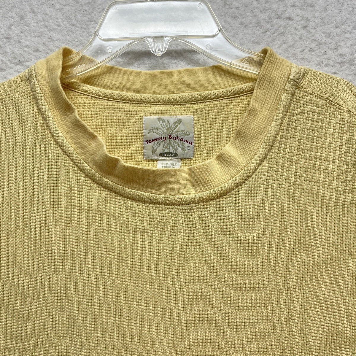 Tommy Bahama 100% Silk Shirt Mens Size L - Relaxed Fit