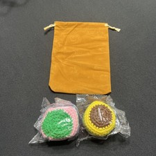 2-Pack x 2 of Premium Handmade Knitted Hacky Sack Footbags for Adults  Teens