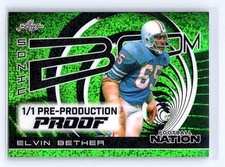 Elvin Bethea 2025 Leaf Football Nation Pre-Production Proof #1/1