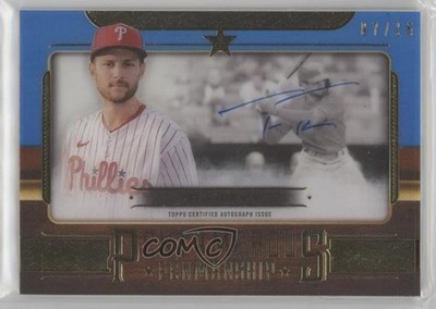 2023 Topps Five Star Pentamerous Penmanship Blue 7/15 Trea Turner Auto 19bx