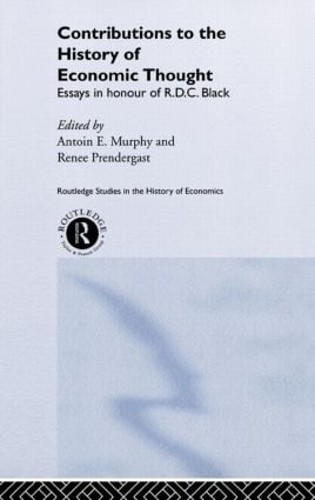 Contributions to the History of Economic Thought - 9780415215527