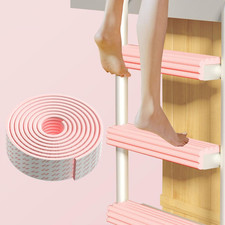 Bunk Bed Ladder Pads, Pink, 20X2Cm, Premium Quality NBR Foam Sponge, Ultra-Stron