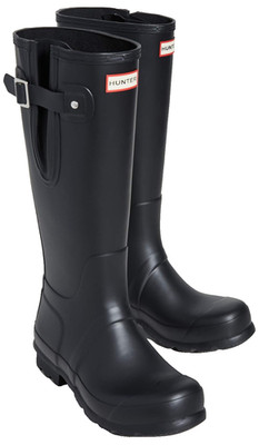 Hunter Original Tall Rain Men's Boots Side Adjustable Waterproof Black 10 M
