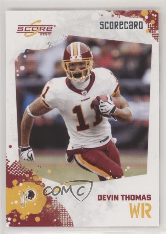 2010 Score Scorecard 362/499 Devin Thomas #296 1s8