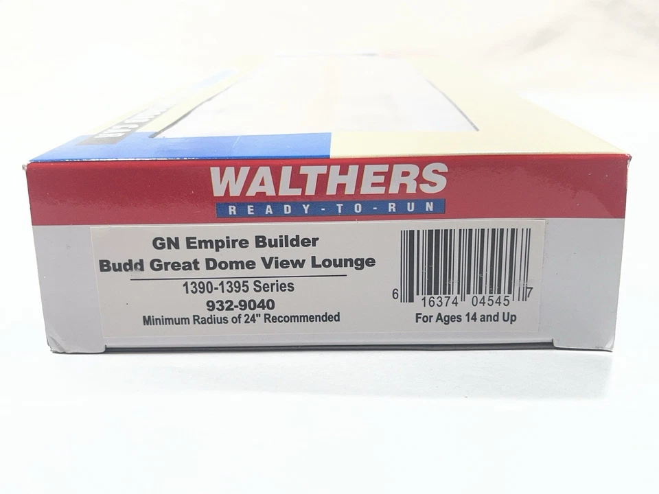 Walthers GN Empire Builder Budd Gran Cúpula Vista Salón HO NOS Caja Sin Abrir Nuevo en Caja Foto 2 de 4