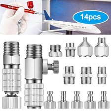 14PCS Airbrush Adapter Set Quick Disconnect Fittings 1/8" 1/4" BSP Connectors