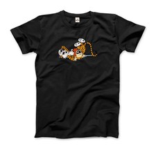 Calvin and Hobbes Laughing on the Floor T-Shirt