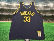 Holcombe Rucker #33 1946 Harlem Park Stall & Dean Basketball Jersey Men Sz 56