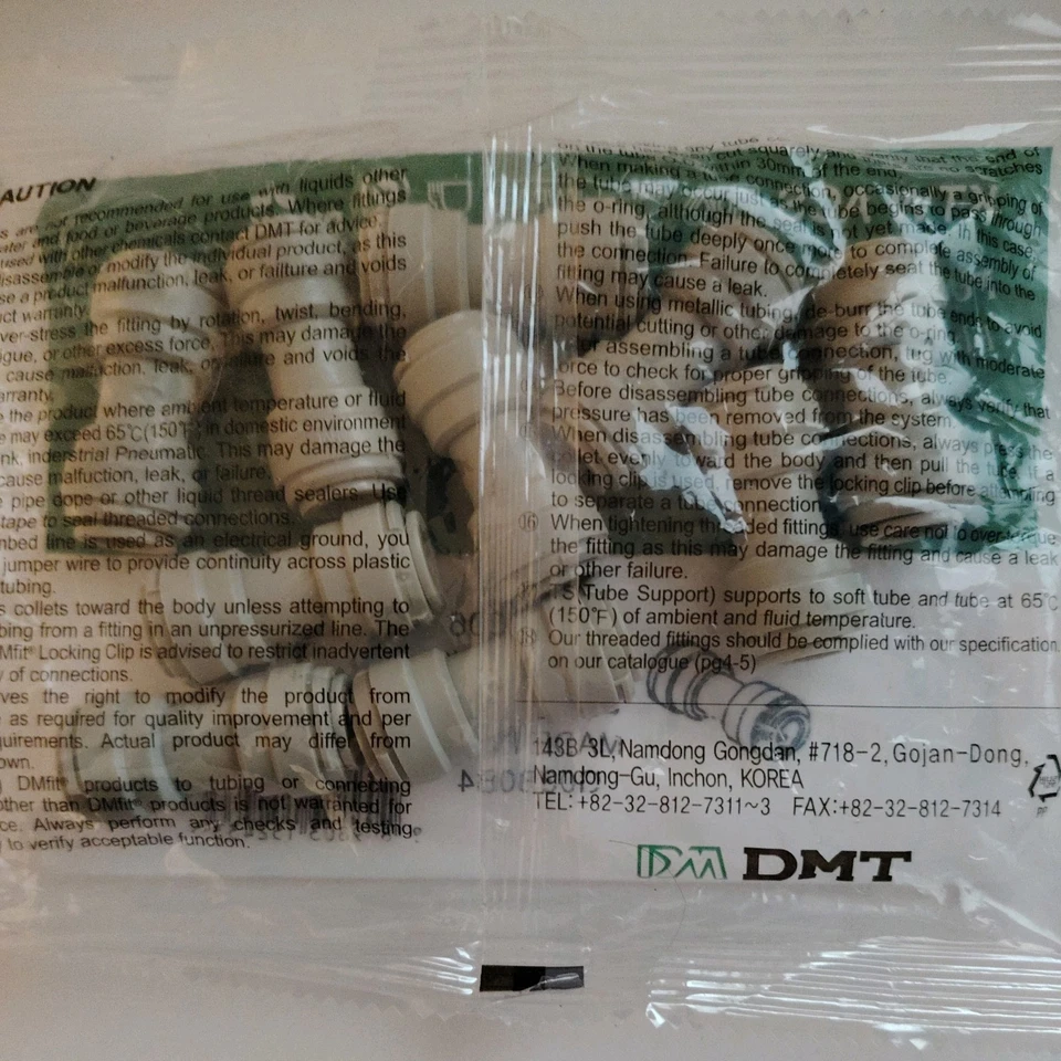 Pack of 10 DMFIT AUC0606 Equal Straight Connector, 3/8" Pushfit x 3/8" Pushfit - Image 2 of 2