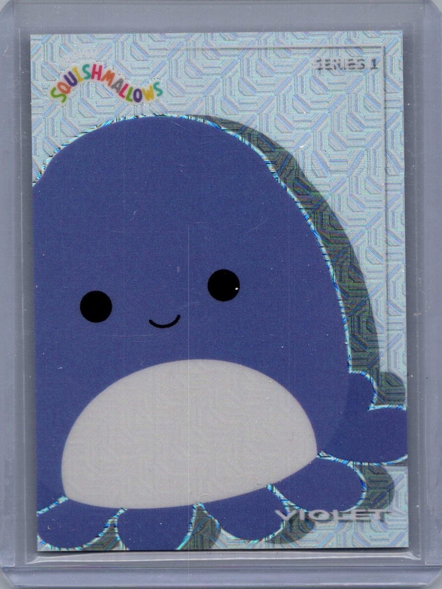 2024 Panini Squishmallows | Optichrome White Mojo | Violet #67 | 8/199