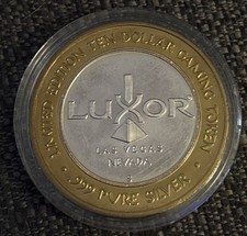 LUXOR - Las Vegas édition limitée - 10 dollars en argent pur 0,999 - jeton gaming