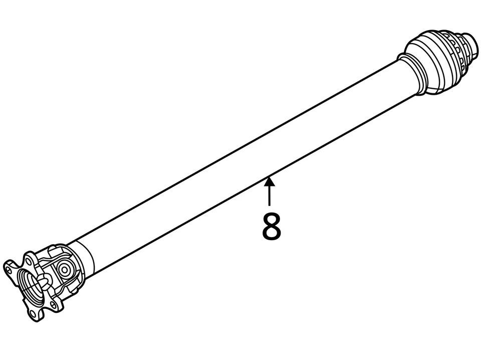 2019-2024 DODGE RAM 1500 5.7L 4X4 FRONT PORP DRIVE SHAFT OEM Foto 4 de 4
