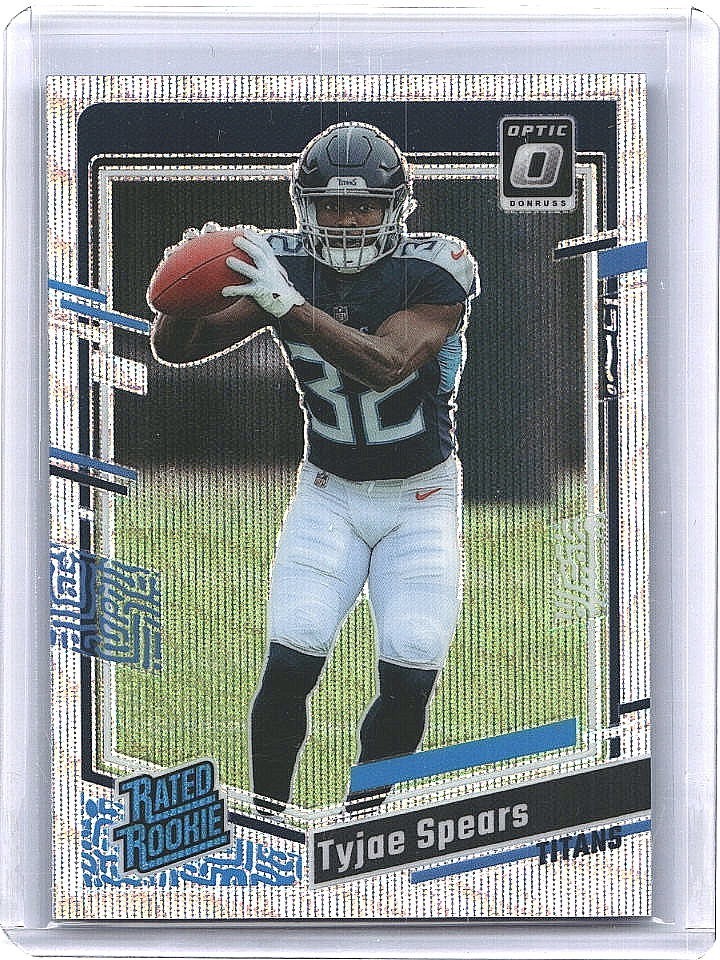 2023 Panini Donruss Optic Rated Wave Prizm /300 Tyjae Spears #297 RC Titans
