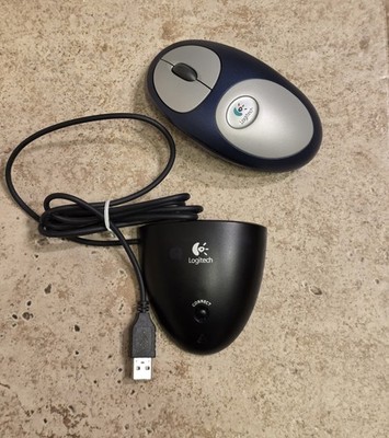 Logitech Cordless MouseMan Optical Mouse M-RM63 With Connector