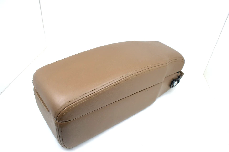 Cadillac DeVille 1994-1999 consola central cuero tostado reposabrazos almacenamiento superior OEM Foto 4 de 4