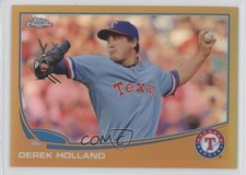 2013 Topps Chrome Gold Refractor 23/50 Derek Holland #53 0f8