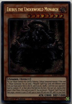 Erebus the Underworld Monarch (Secret Rare) Secret Rare Quarter Century Stampede