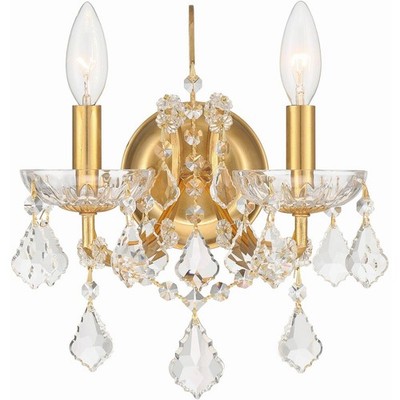 Crystorama 4452-GA-CL-S Filmore Wall Sconce Antique Gold