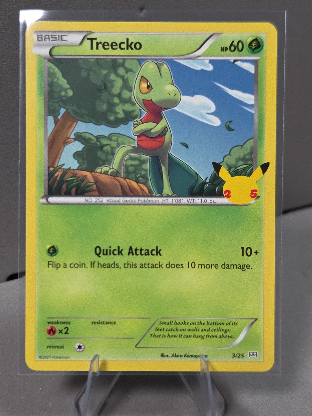 Pokemon TCG Treecko 3/25 Celebrations McDonalds Promo Near Mint (NM)