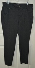 Siimply Vera Verawang Skinny XL Long Womens Gray Straight Pants