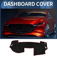 Dashboard-Abdeckmatte FüR Mazda 6 2009-2012 Sonnenschutzmatte Schwarz Rot