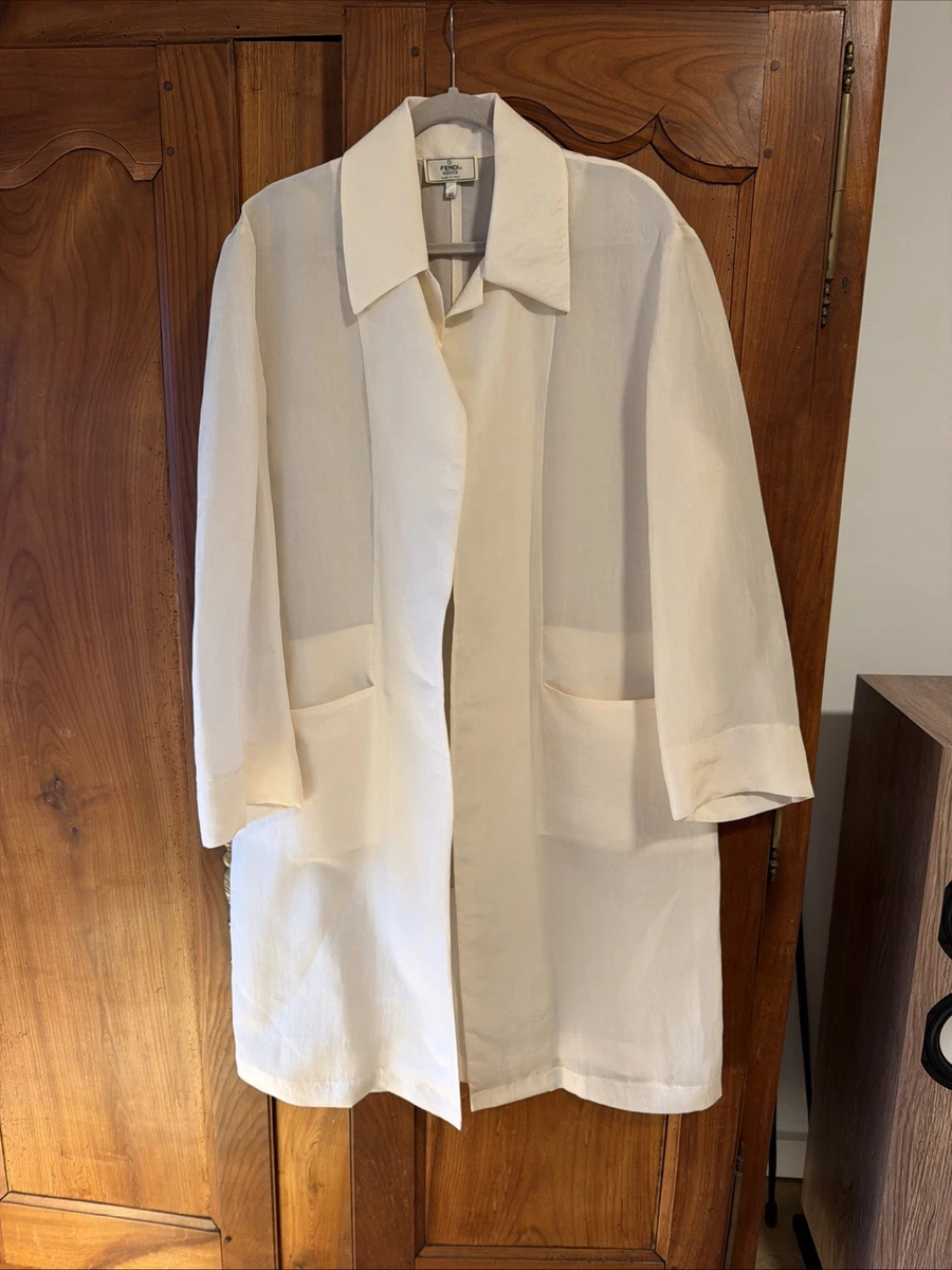 25+ Fendi White Coats, Jackets & Vests for Women for sale