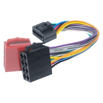 RED WOLF Autoradio 16 Pin ISO Kabelbaum Stecker Adapter Kabel Kabelbaum für... 