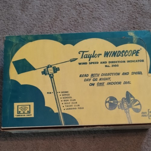 Taylor Instruments Windscope Taylor Windscope Wind Speed and Direction Indicator No. 3105 | eBay