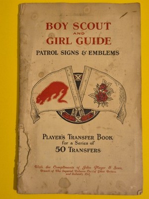 Player's - Boy Scout & Girl Guide Patrol Signs and Embleme 1933 Set in book