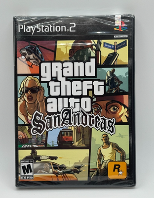 Grand Theft Auto San Andreas (PS2) Sealed First Print — *Hot