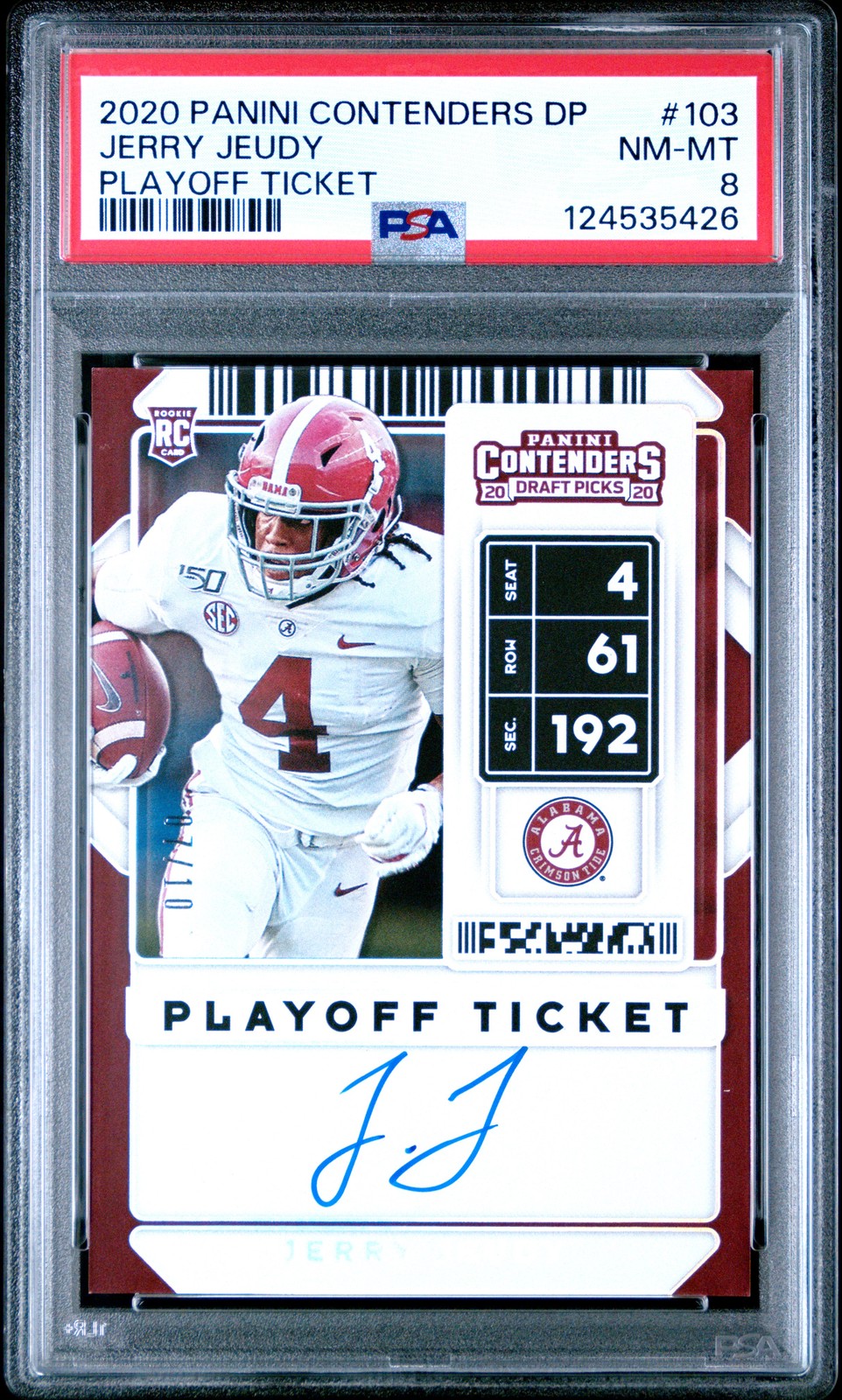 Jerry Jeudy Panini Contenders Draft Picks Season Ticket Signatures #103 Playoff Ticket
