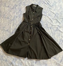 USED PRADA SHIRT DRESS IN BLACK ACCEPTABLE
