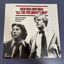 All the President's Men Laserdisc  2 Disc Set Redford Hoffman Watergate 1976