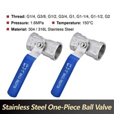 Ball Valve Stainless Steel 304 316 One Piece Female Thread 1/2 3/4 Water Gas