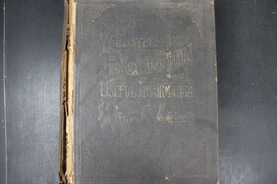Webster's Encyclopedia of Useful Information & World's Atlas 1891 Illustrated HC