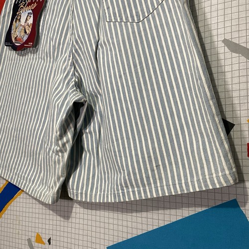 Pantalones Cortos De Colección Años 80 Denim Rayas Nogal 34 Cintura Alta Ferrocarril Calce Suelto EE. UU. - Imagen 13 de 14