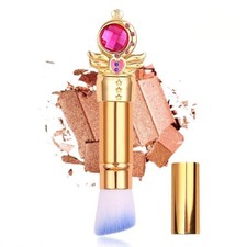 Angled Face Contour Powder Bronzer Highlighter Retractable Kabuki Makeup Brush