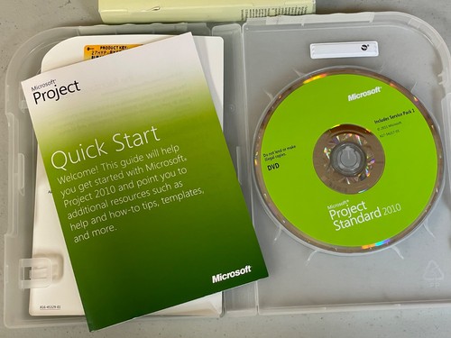 Microsoft Project Standard 2010 w/ Disc, Key & Box – Complete - Picture 3 of 4