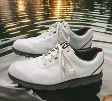 FootJoy Dry Joys Tour FTF Golf Shoes Men's 11M White Leather 53503 Spikeless