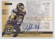 2010 Razor US Army All-American Bowl Gold 1/20 Markeith Ambles #BA-MA1 Auto 0b2