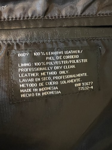 J Ferrar Men 100 % genuine Leather Jacket XL (48 In) Black - Picture 12 of 13