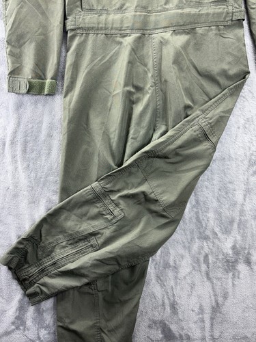 Flight Suit Coveralls Flyers 42R Green CWU 27/P US Military Jumpsuit Olive Drab - Picture 18 of 21