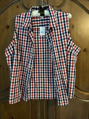 J Crew Button Up Sleeveless Shirt